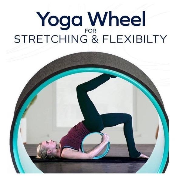 Seigla Other - Seigla‎ 13" Yoga Wheel Stretch Exercise Roller Deep Tissue Back Pain Relief